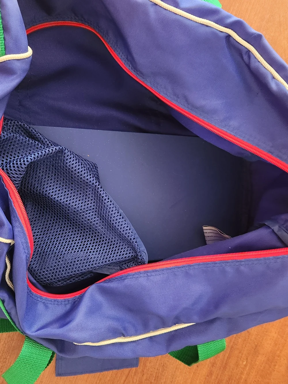 90s Tommy Hilfiger Blue & Green Duffle Bag